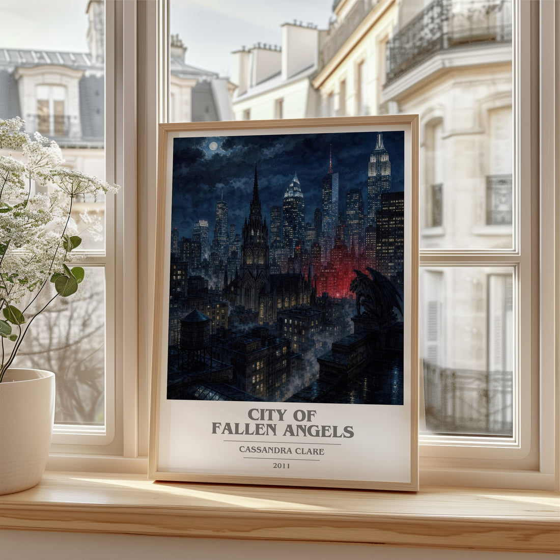 City of Fallen Angels book cover poster colour and style options – Cassandra Clare book art