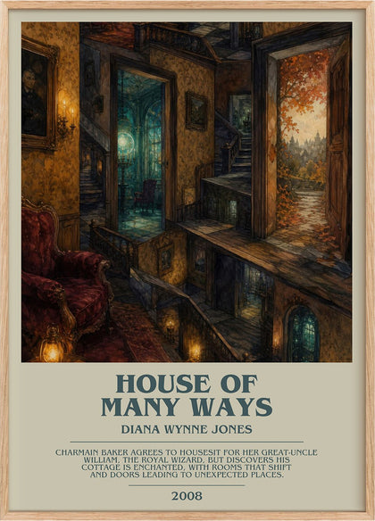 House of Many Ways Bookish Wall Art by Diana Wynne Jones