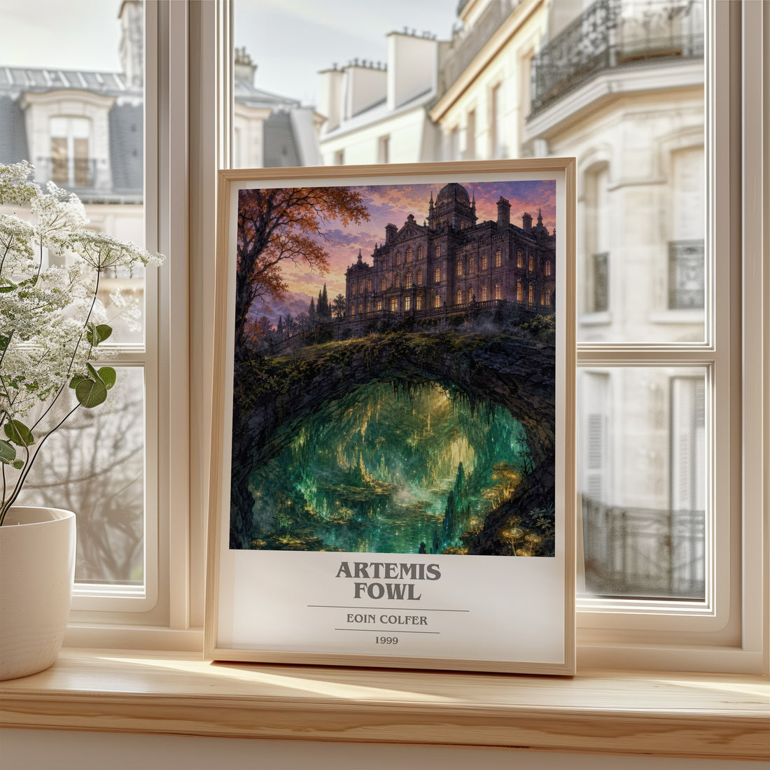 Artemis Fowl book cover poster colour and style options – Eoin Colfer book art