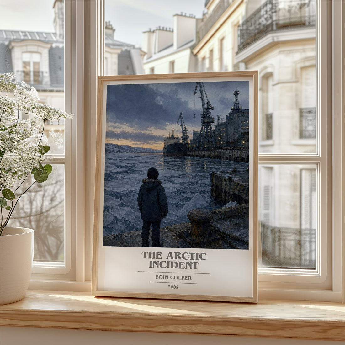 The Arctic Incident book cover poster colour and style options – Eoin Colfer book art