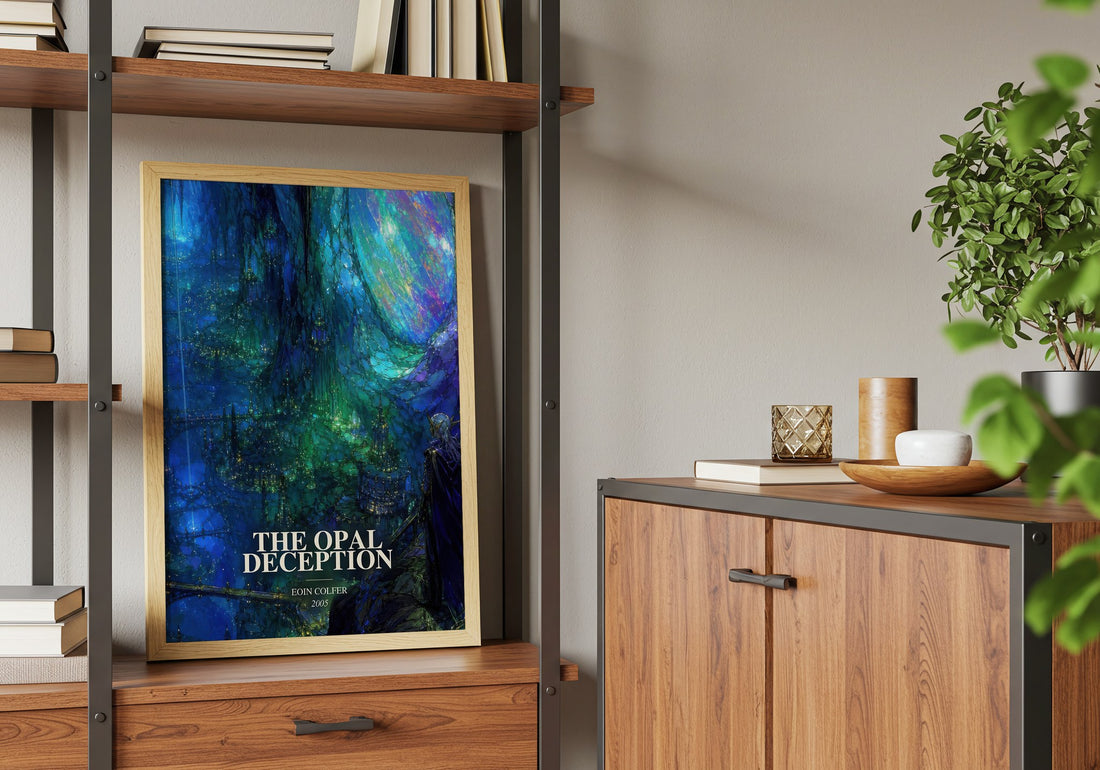 The Opal Deception book watercolour illustration paper finish options – matte satin gloss