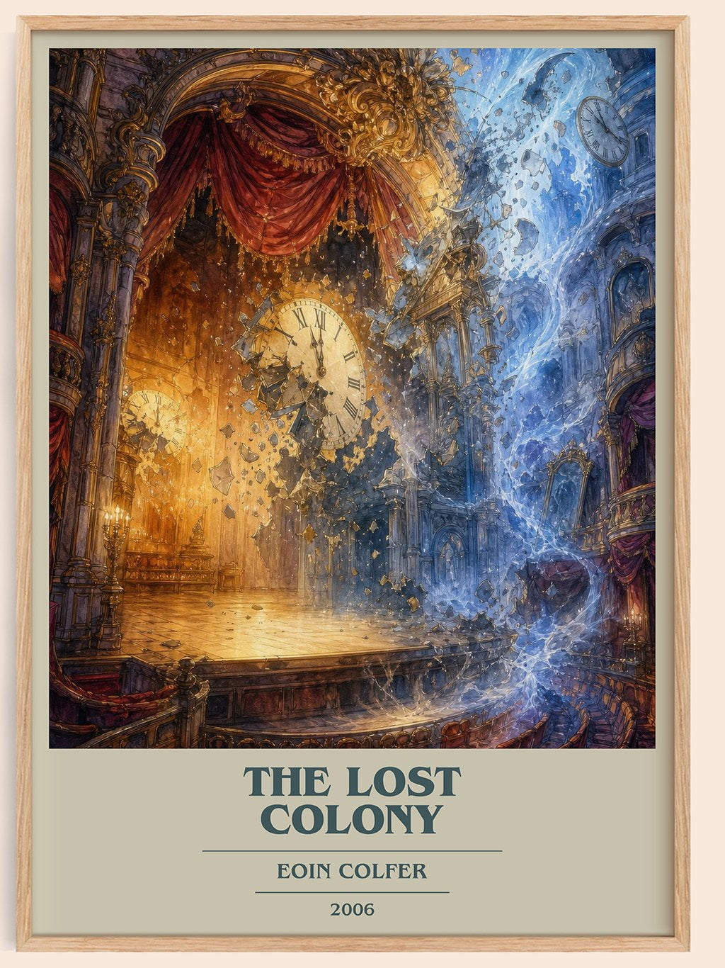 The Lost Colony book cover book poster by Eoin Colfer – framed literary art print