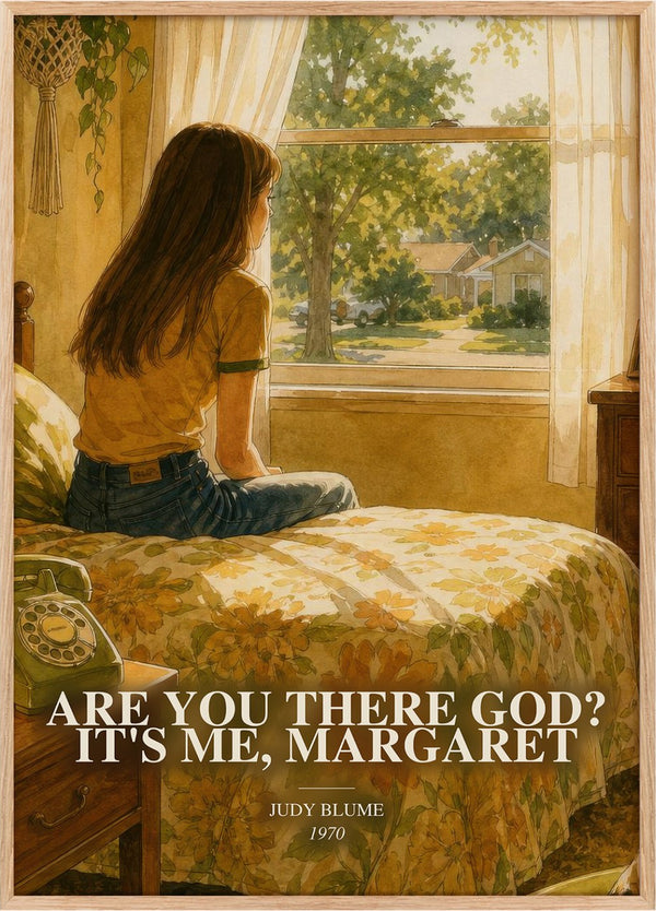 Are You There God? It's Me, Margaret Book Watercolour Illustration by Judy Blume