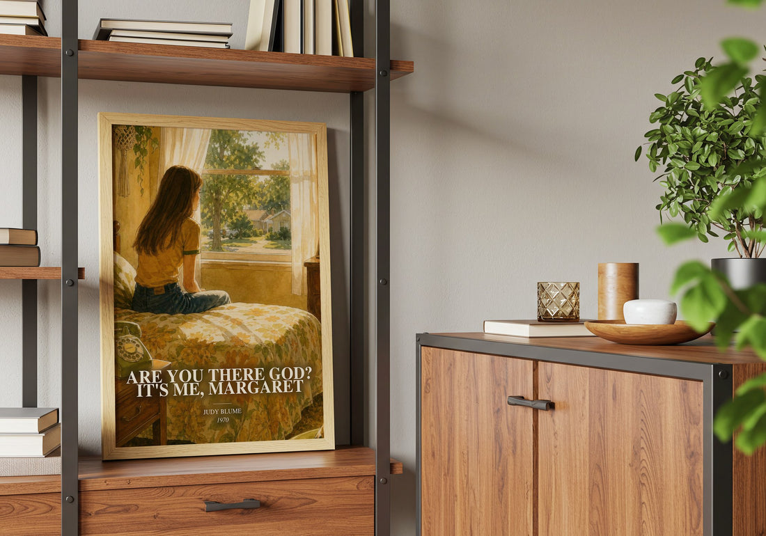 Are You There God? It's Me, Margaret book watercolour illustration paper finish options – matte satin gloss