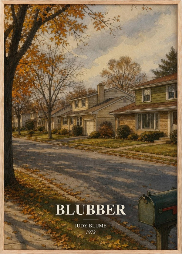 Blubber Book Watercolour Illustration by Judy Blume