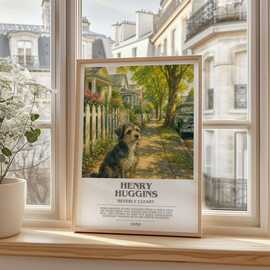 Henry Huggins bookish poster colour and style options – Beverly Cleary book art