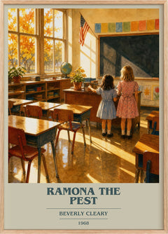 Ramona the Pest Book Cover Poster by Beverly Cleary