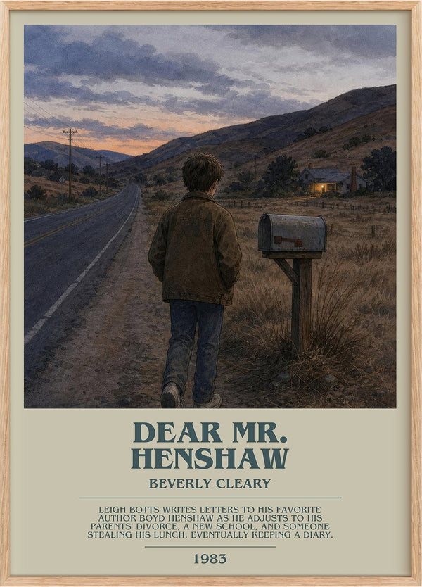 Dear Mr. Henshaw Bookish Wall Art by Beverly Cleary