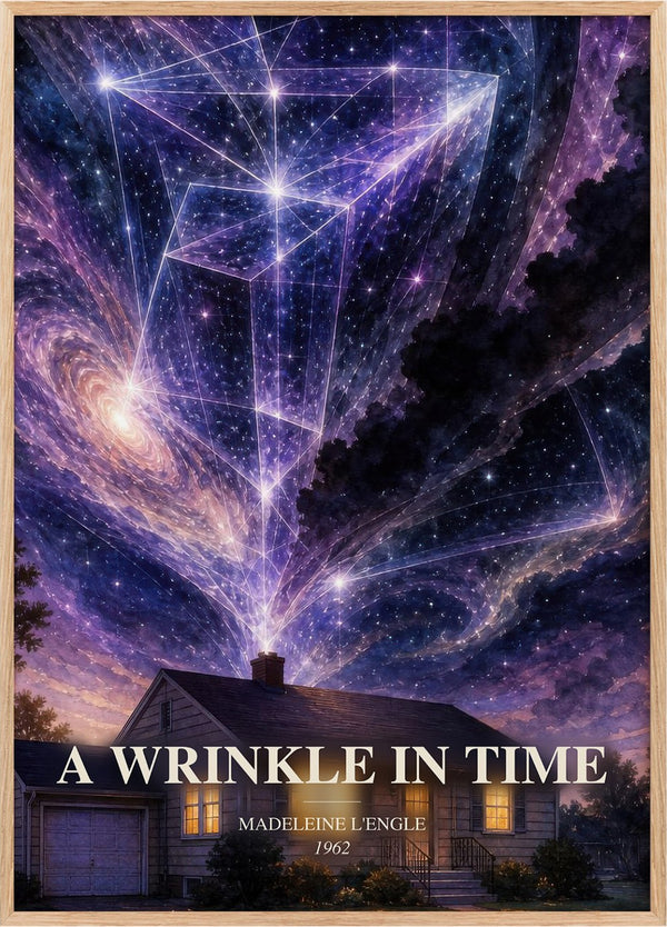A Wrinkle in Time Book Watercolour Illustration by Madeleine L'Engle