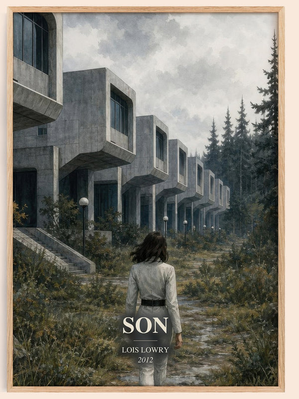 Son watercolour book poster by Lois Lowry – framed literary art print