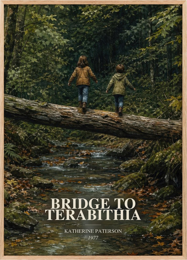 Bridge to Terabithia Book Watercolour Illustration by K. Paterson