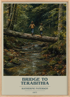 Bridge to Terabithia Book Cover Poster by Katherine Paterson