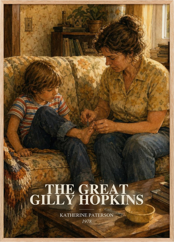 Great Gilly Hopkins Book Watercolour Illustration by K. Paterson