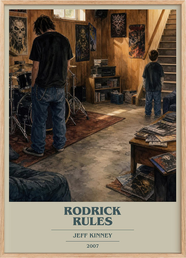 Rodrick Rules Book Cover Poster by Jeff Kinney