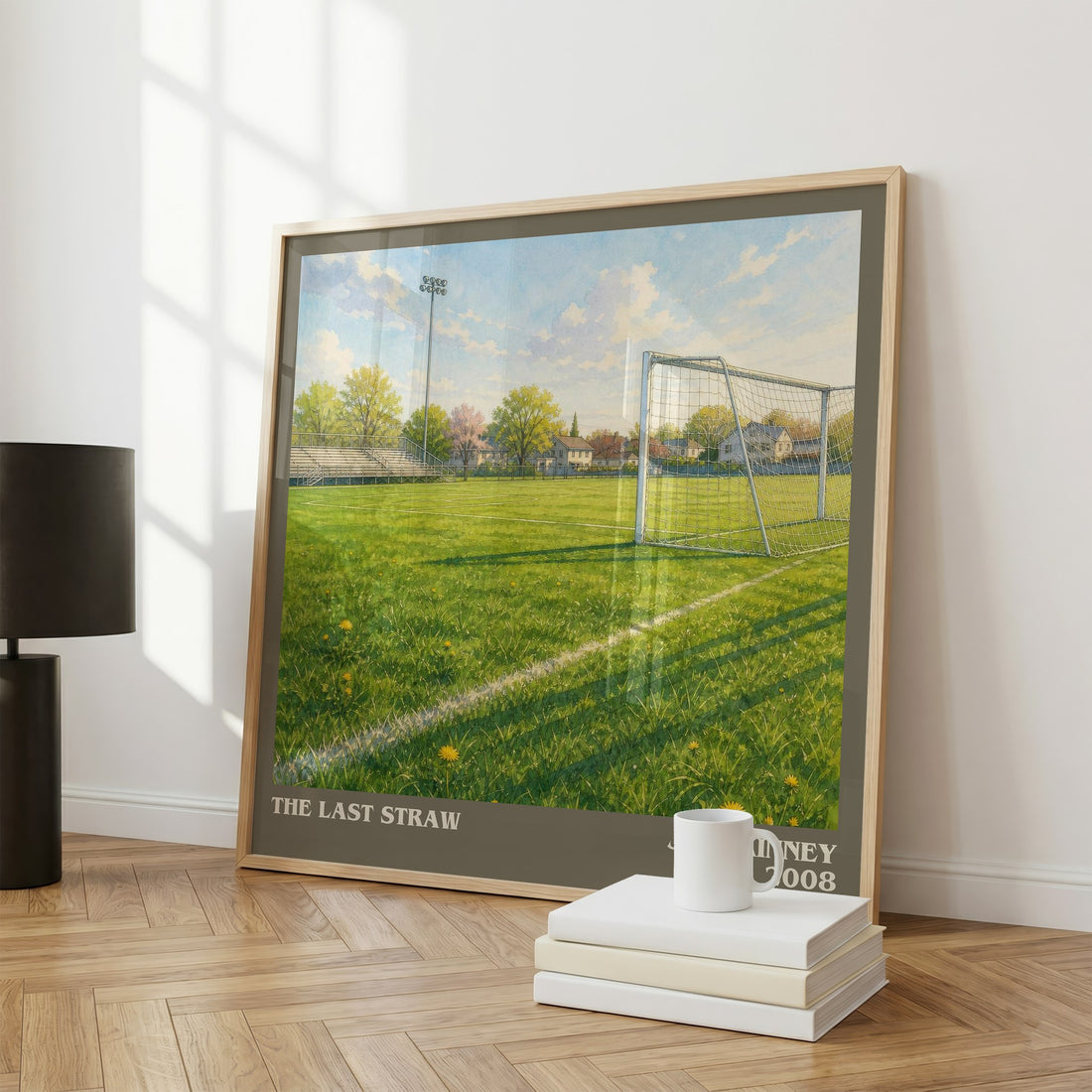 The Last Straw literary print framed by window – literary home decor