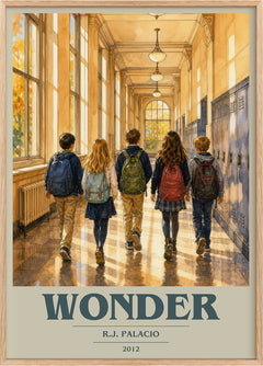 Wonder Book Cover Poster by R.J. Palacio