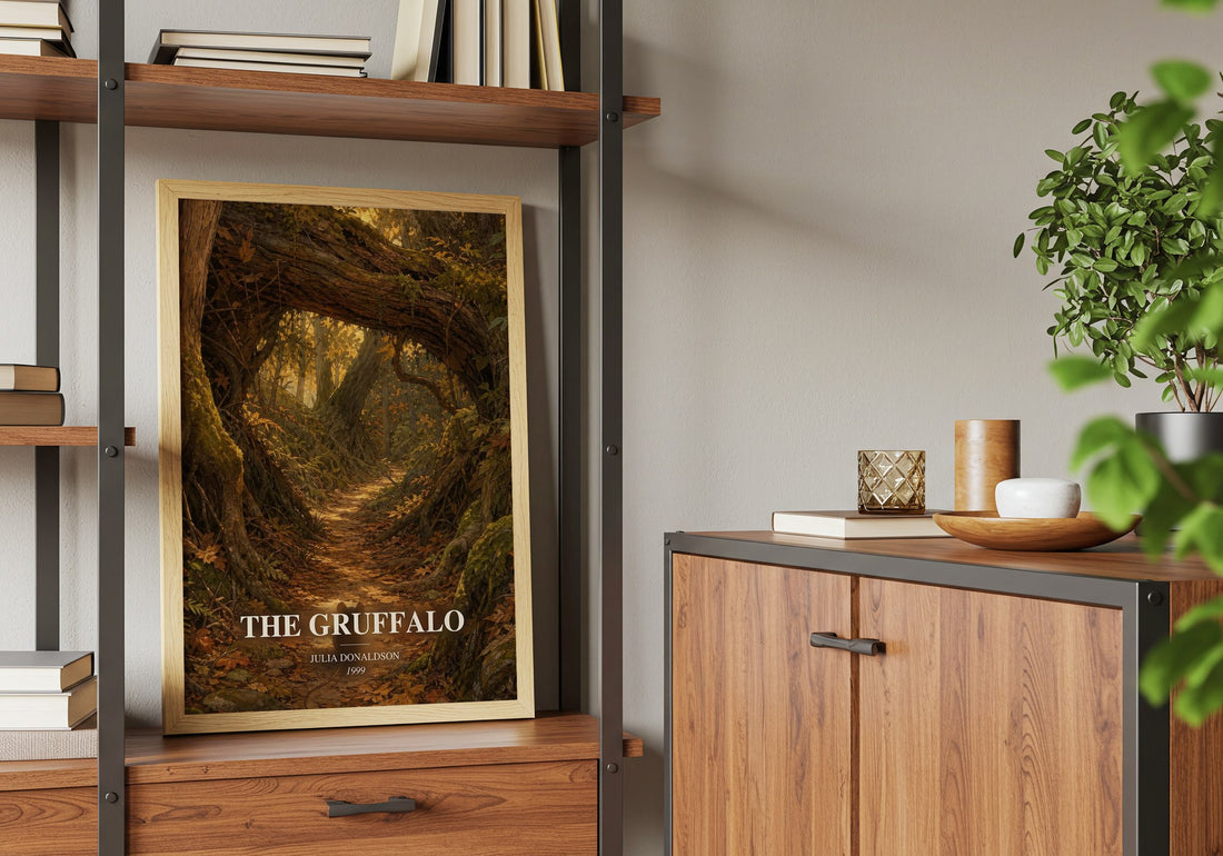The Gruffalo book watercolour illustration paper finish options – matte satin gloss