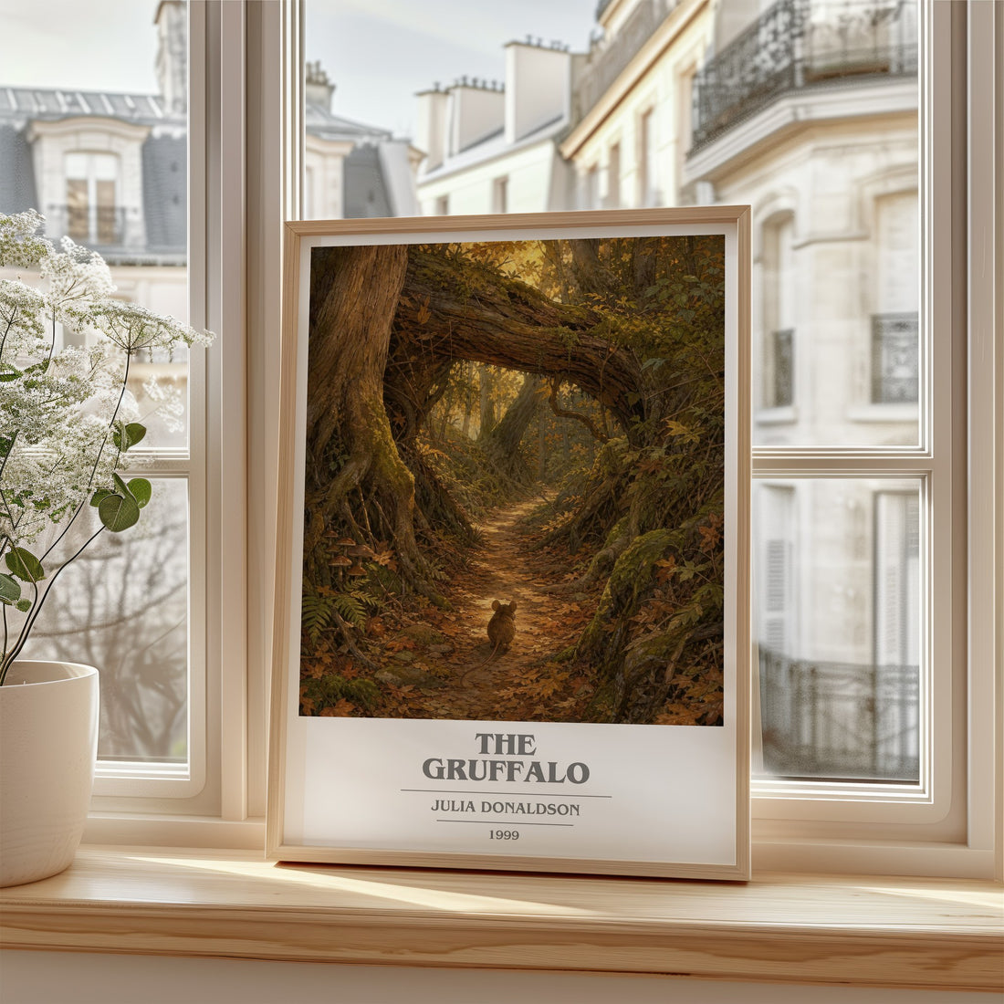 The Gruffalo book cover poster colour and style options – Julia Donaldson book art