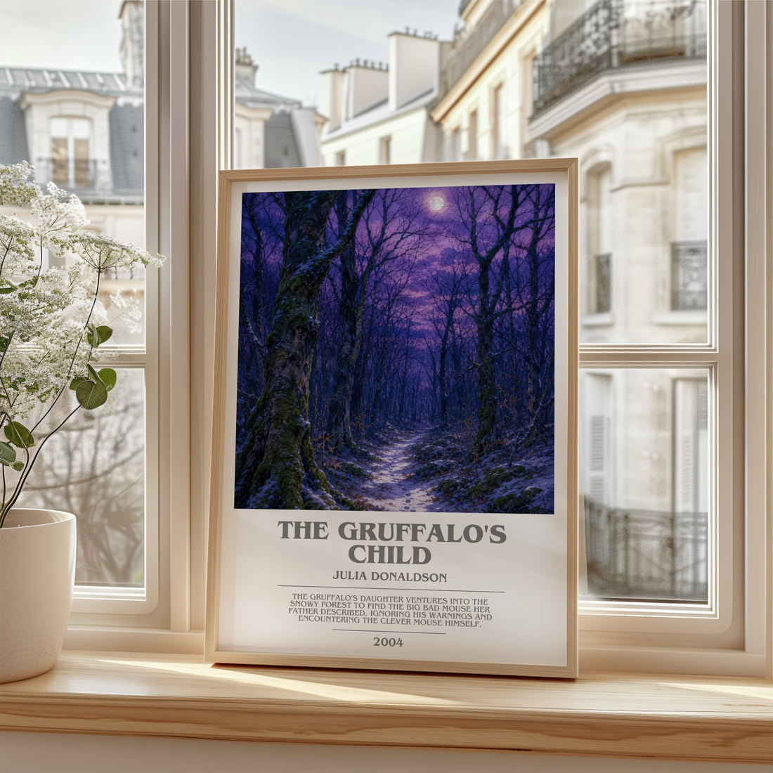 The Gruffalo's Child bookish poster colour and style options – Julia Donaldson book art