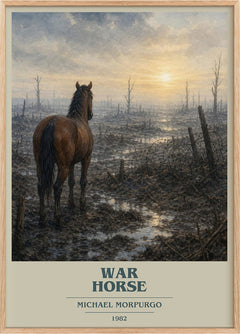 War Horse Book Cover Poster by Michael Morpurgo