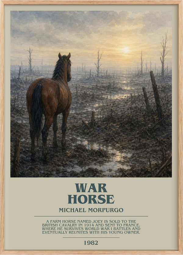 War Horse Bookish Wall Art by Michael Morpurgo