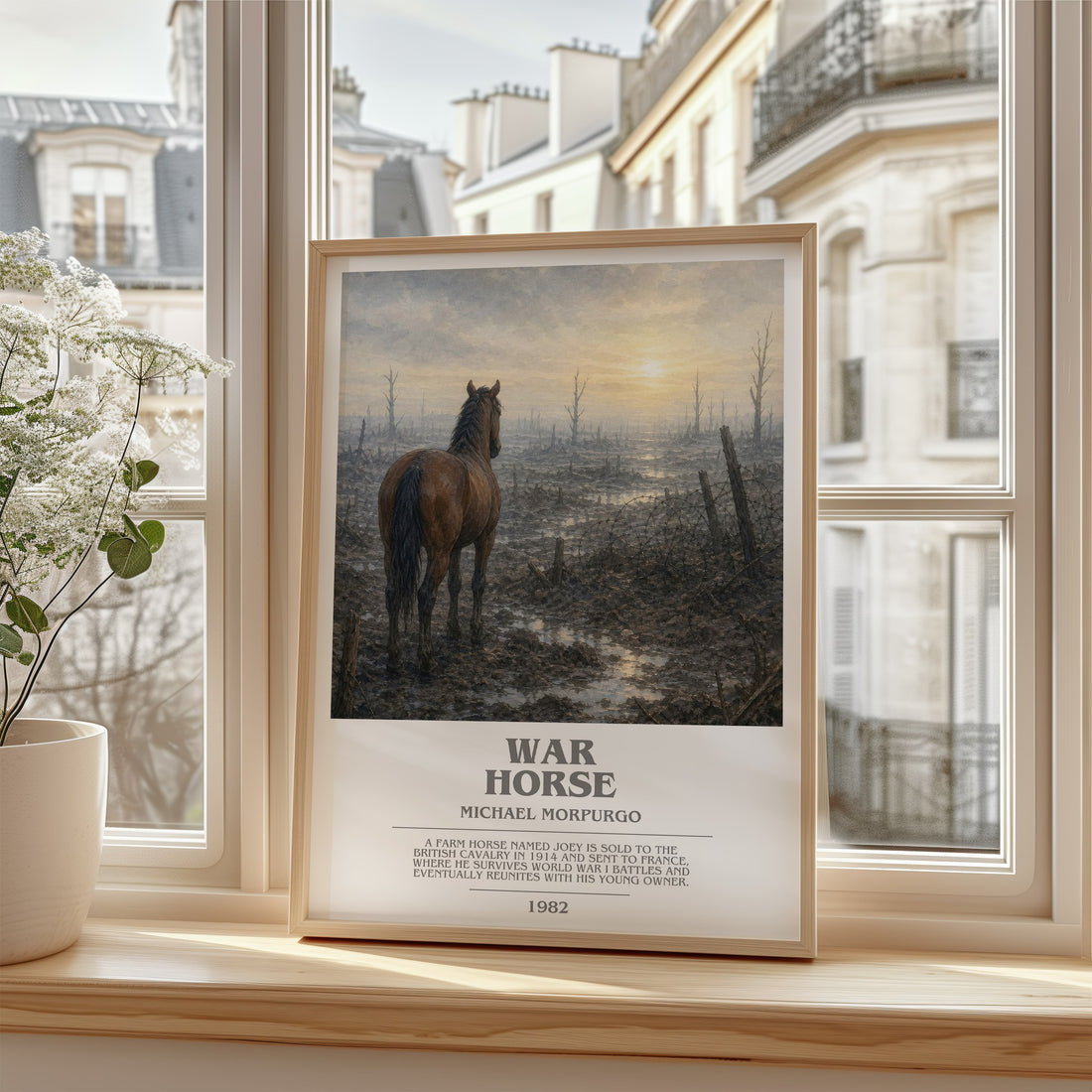 War Horse bookish poster colour and style options – Michael Morpurgo book art