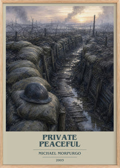Private Peaceful Book Cover Poster by Michael Morpurgo