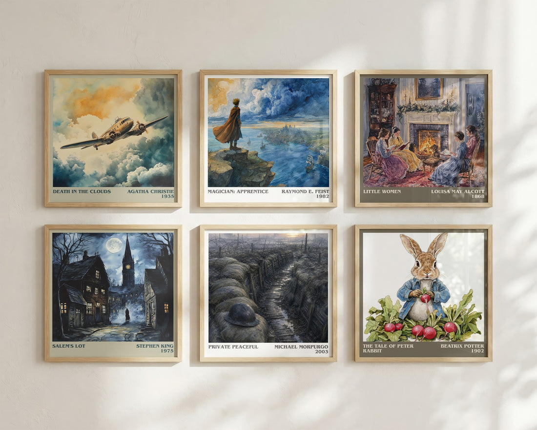 Private Peaceful literary art print colour and style options – Michael Morpurgo book art