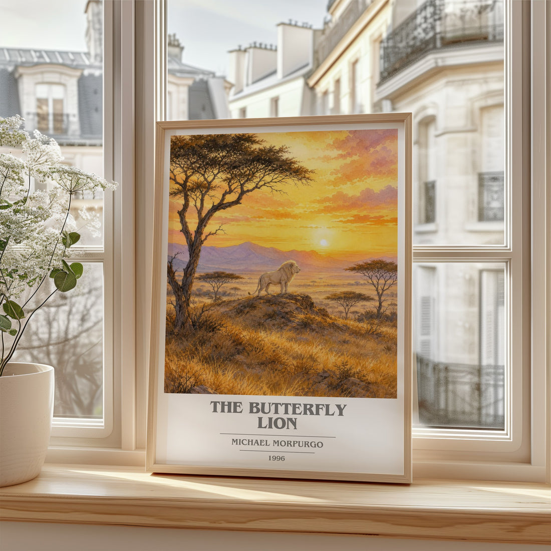 The Butterfly Lion book cover poster colour and style options – Michael Morpurgo book art