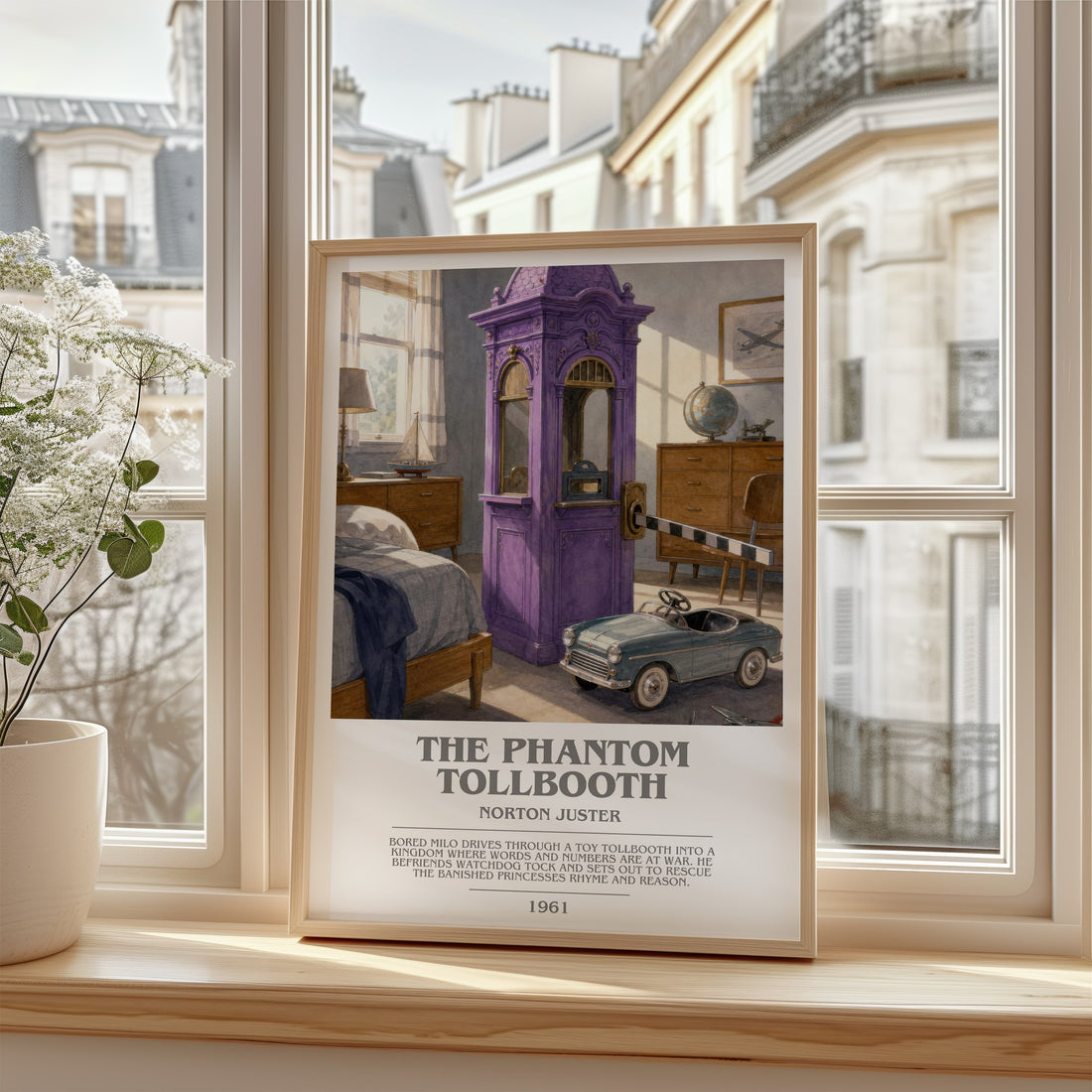 The Phantom Tollbooth bookish poster colour and style options – Norton Juster book art