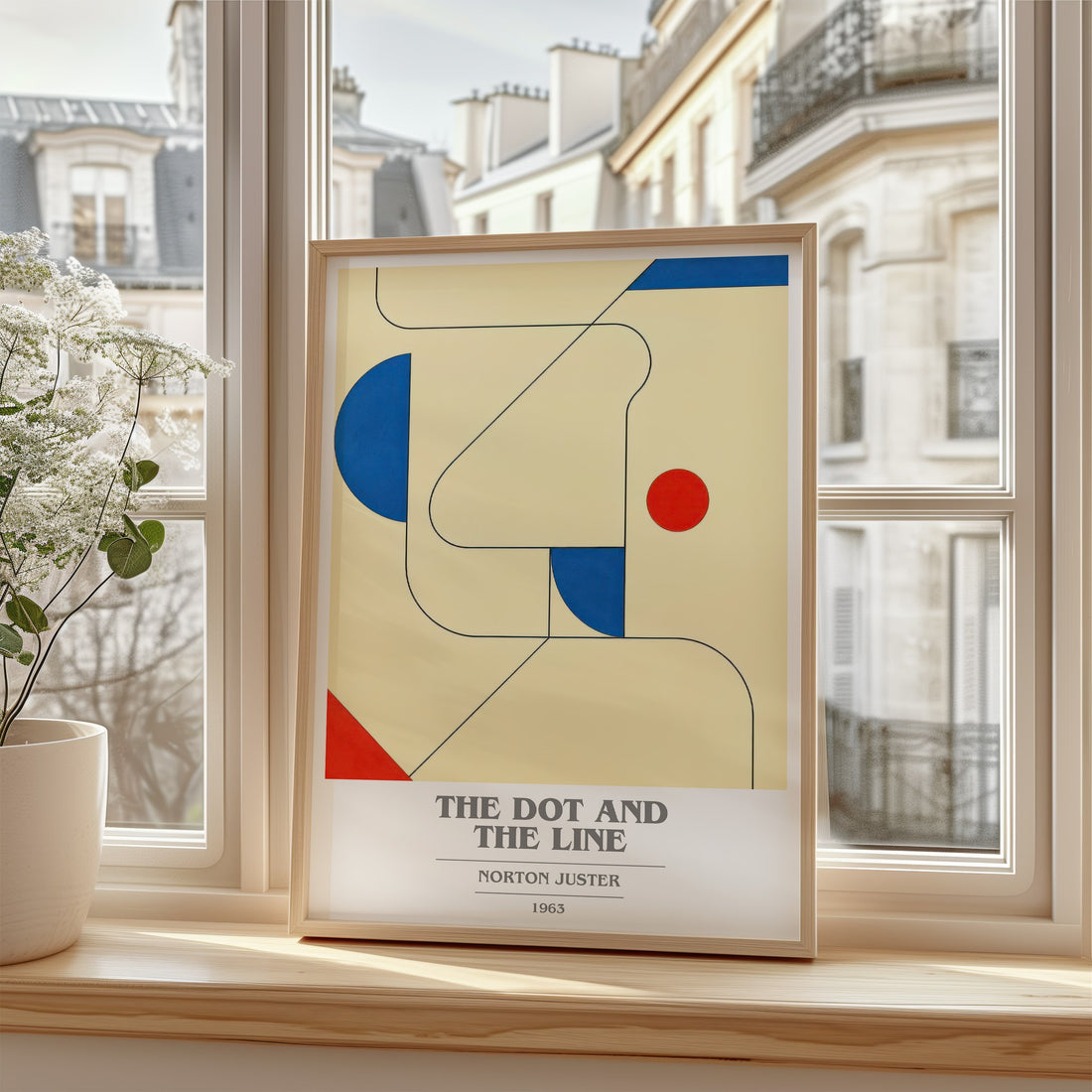 The Dot and the Line book cover poster colour and style options – Norton Juster book art