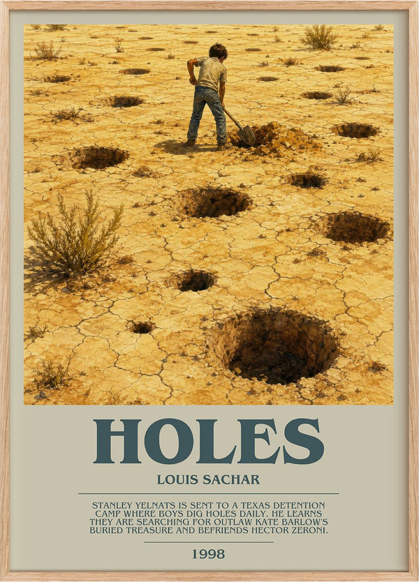 Holes Bookish Wall Art by Louis Sachar