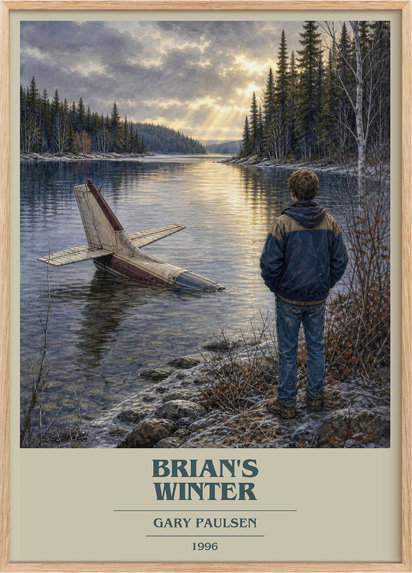 Brian's Winter Book Cover Poster by Gary Paulsen