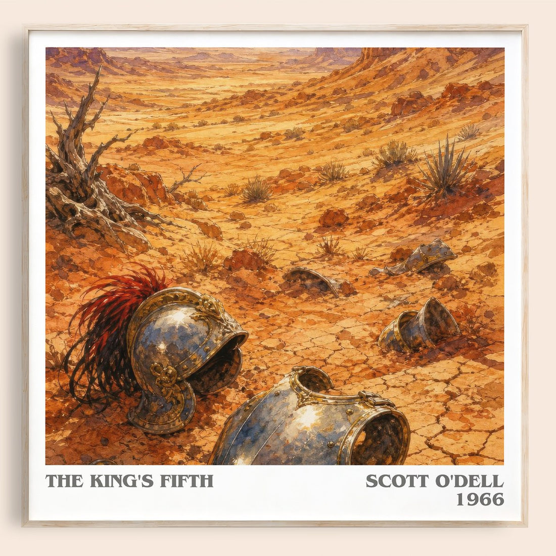 The King's Fifth literary book poster by Scott O'Dell – framed literary art print