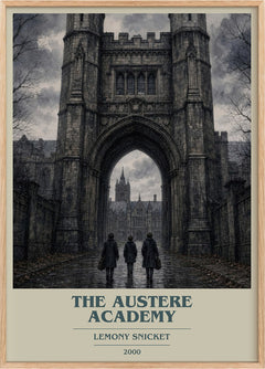 The Austere Academy Book Cover Poster by Lemony Snicket