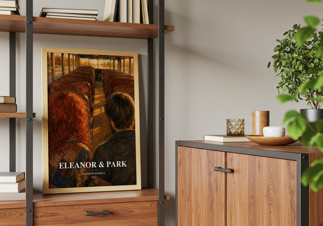 Eleanor & Park book watercolour illustration paper finish options – matte satin gloss