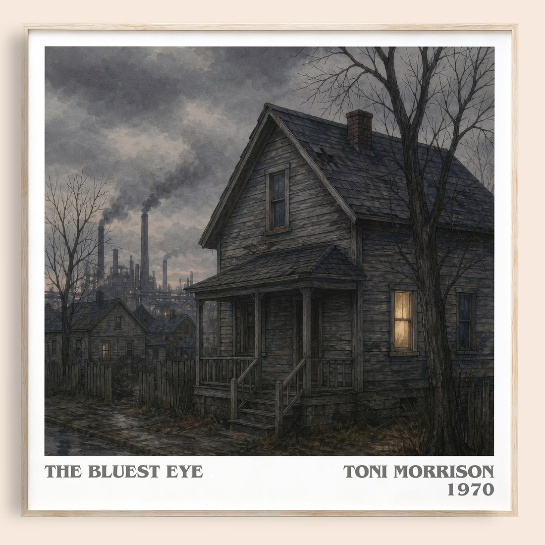 The Bluest Eye literary book poster by Toni Morrison – framed literary art print