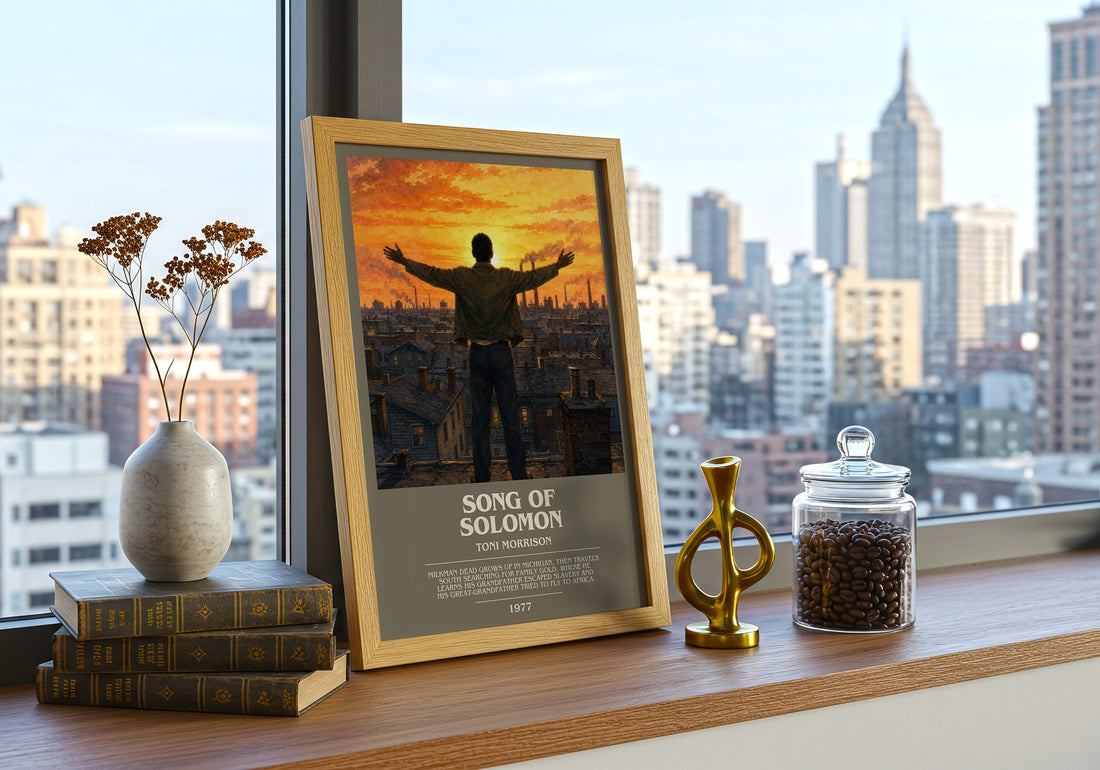 Song of Solomon bookish print framed by window – literary home decor