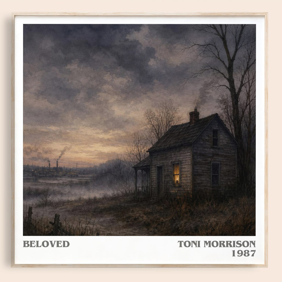 Beloved literary book poster by Toni Morrison – framed literary art print