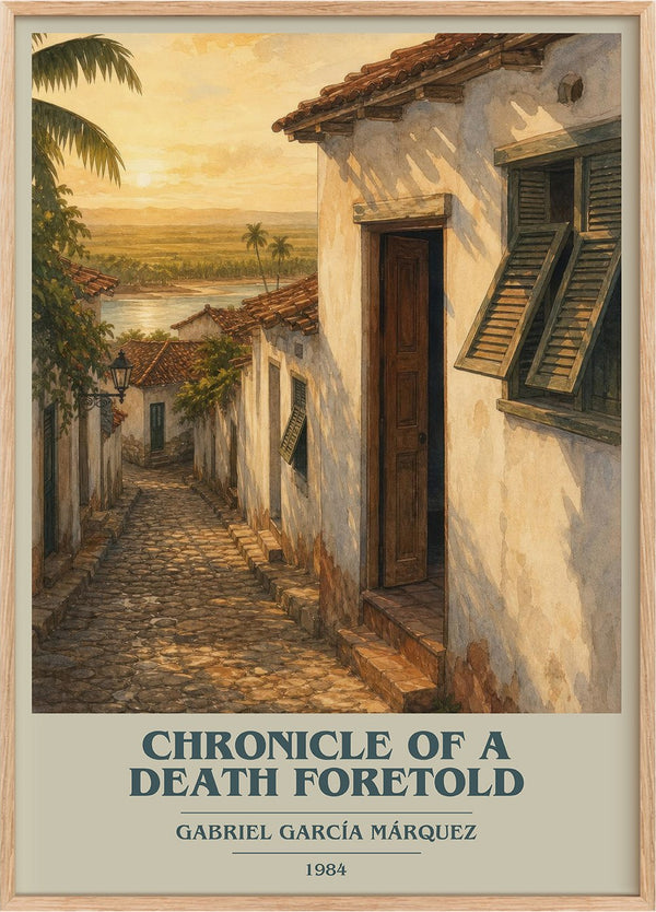 Chronicle of a Death Foretold Book Cover Poster by G. Márquez
