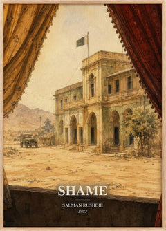 Shame Book Watercolour Illustration by Salman Rushdie