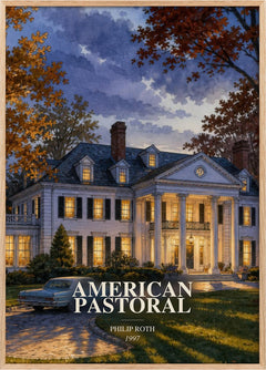 American Pastoral Book Watercolour Illustration by Philip Roth