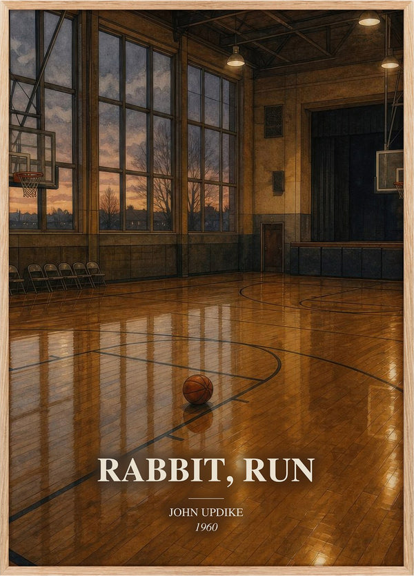 Rabbit, Run Book Watercolour Illustration by John Updike