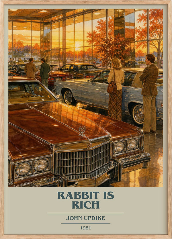 Rabbit Is Rich Book Cover Poster by John Updike