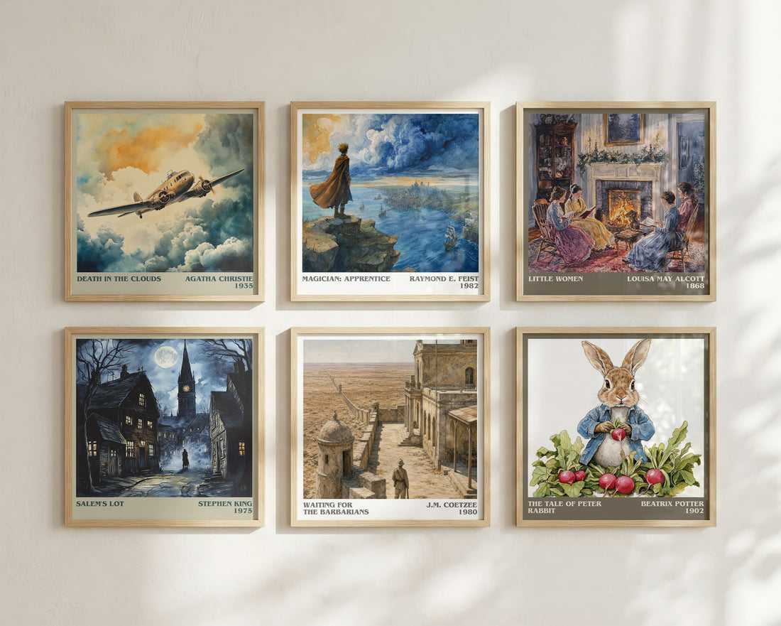 Waiting for the Barbarians literary art print colour and style options – J.M. Coetzee book art
