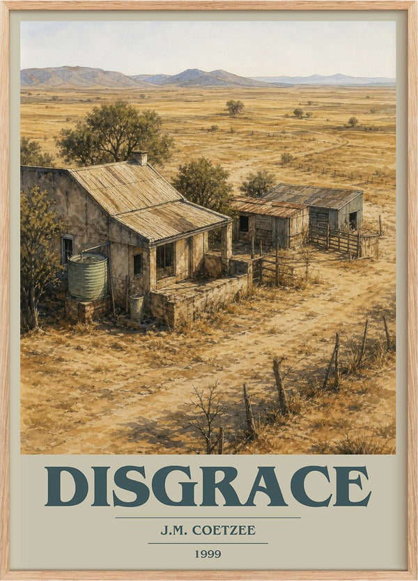 Disgrace Book Cover Poster by J.M. Coetzee
