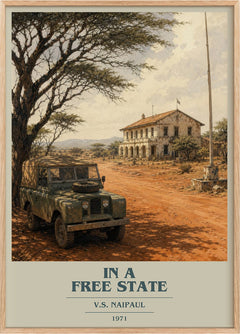In a Free State Book Cover Poster by V.S. Naipaul