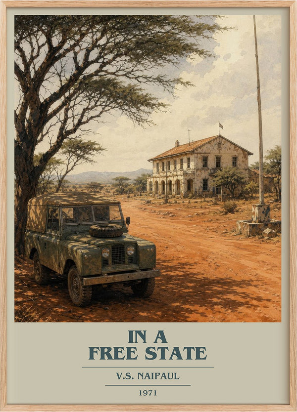In a Free State Book Cover Poster by V.S. Naipaul