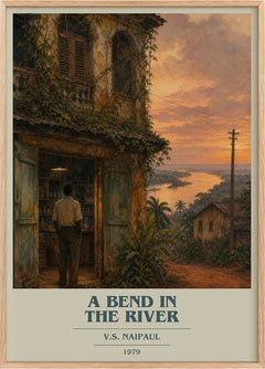 A Bend in the River Book Cover Poster by V.S. Naipaul