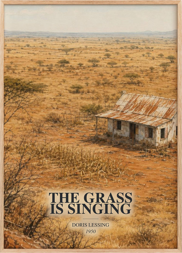 The Grass Is Singing Book Watercolour Illustration by Doris Lessing